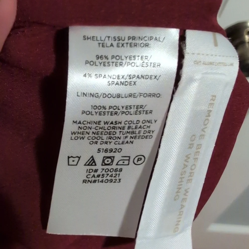 LOFT Burgundy Midi Dress - Picture 8 of 8